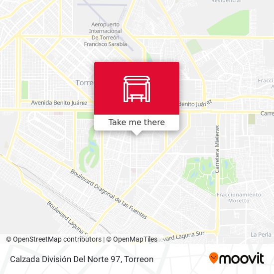 Mapa de Calzada División Del Norte 97