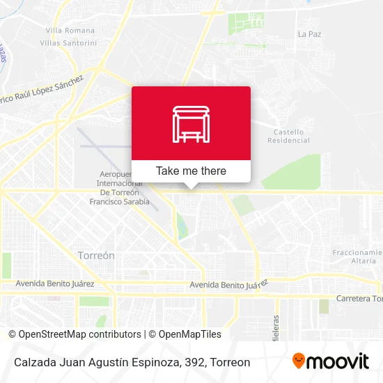 Mapa de Calzada Juan Agustín Espinoza, 392