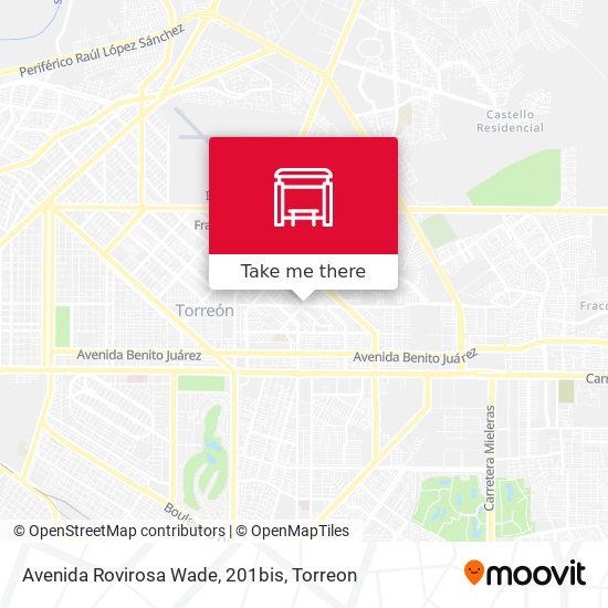 Avenida Rovirosa Wade, 201bis map