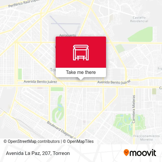 Mapa de Avenida La Paz, 207