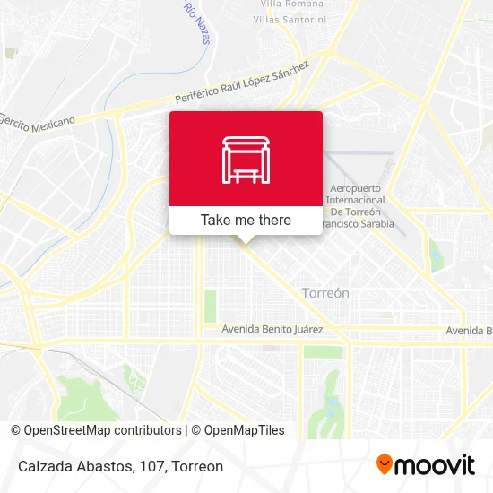 Calzada Abastos, 107 map