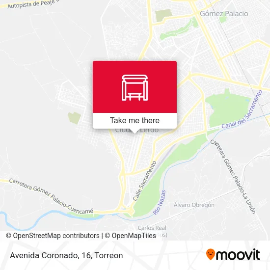 Mapa de Avenida Coronado, 16