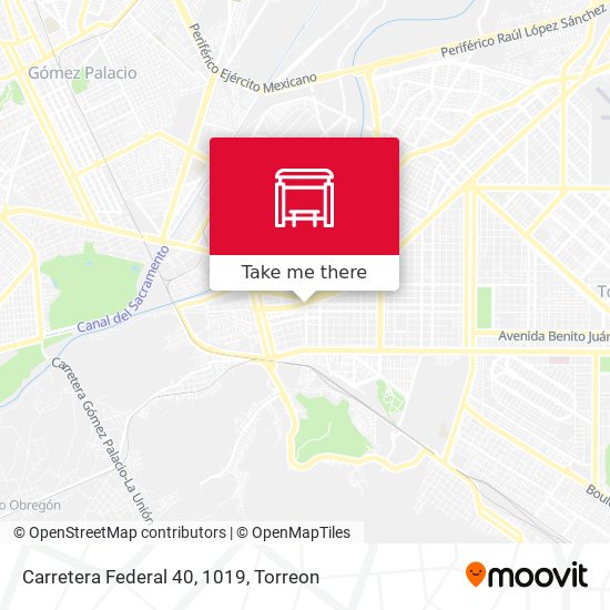 Carretera Federal 40, 1019 map