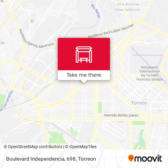 Boulevard Independencia, 698 map