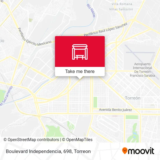 Mapa de Boulevard Independencia, 698