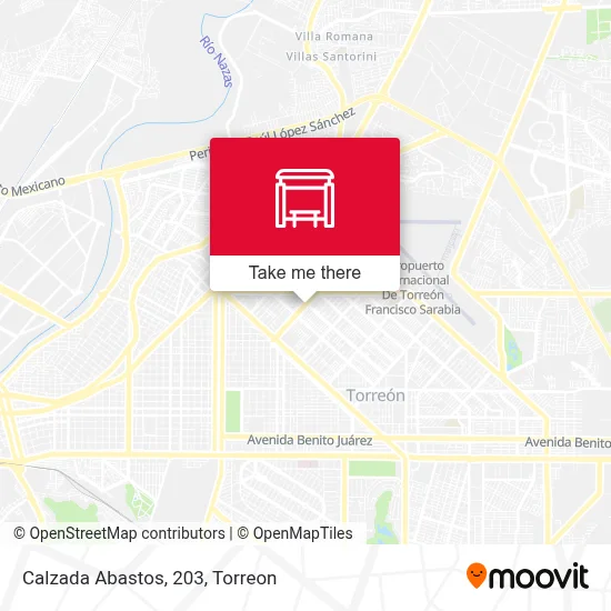 Calzada Abastos, 203 map