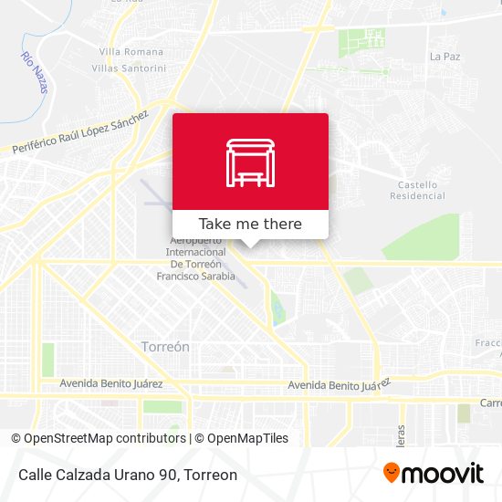Calle Calzada Urano 90 map