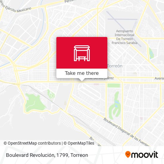Boulevard Revolución, 1799 map