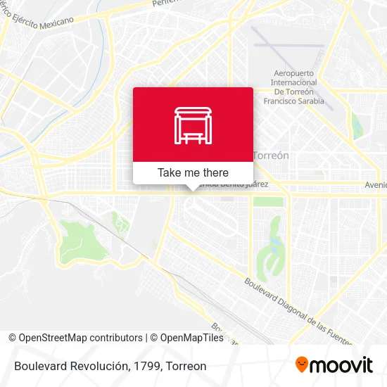 Boulevard Revolución, 1799 map