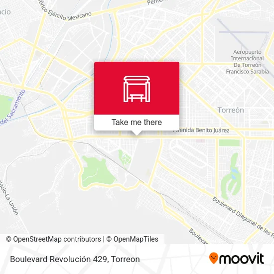 Mapa de Boulevard Revolución 429