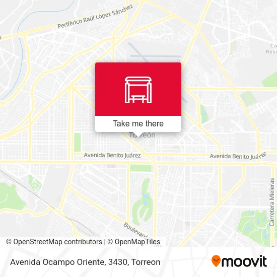 Avenida Ocampo Oriente, 3430 map