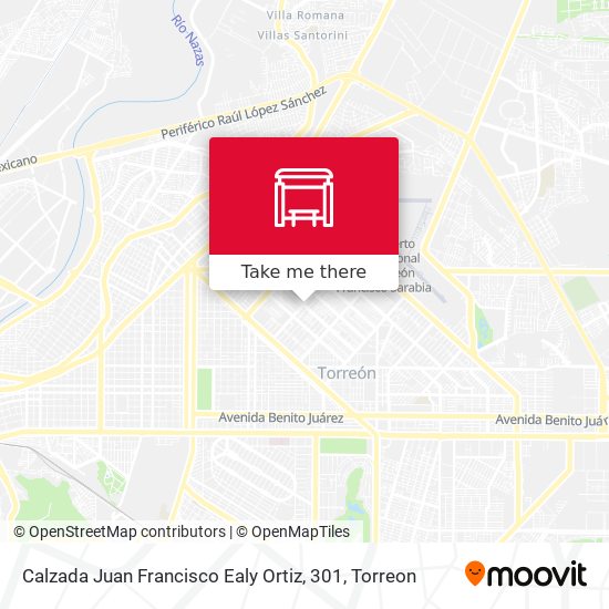 Calzada Juan Francisco Ealy Ortiz, 301 map