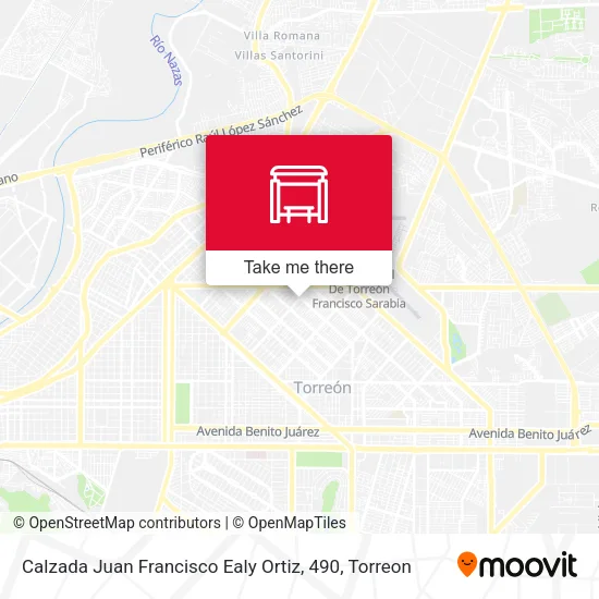 Mapa de Calzada Juan Francisco Ealy Ortiz, 490