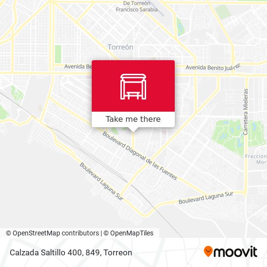 Calzada Saltillo 400, 849 map