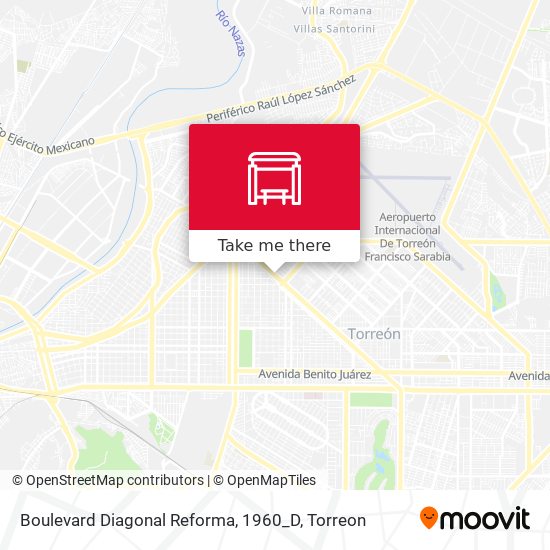 Boulevard Diagonal Reforma, 1960_D map