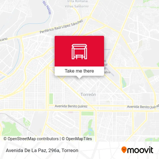 Mapa de Avenida De La Paz, 296a