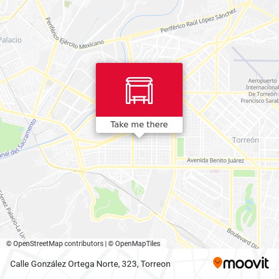 Calle González Ortega Norte, 323 map