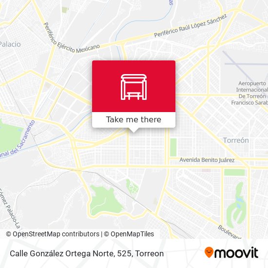 Calle González Ortega Norte, 525 map