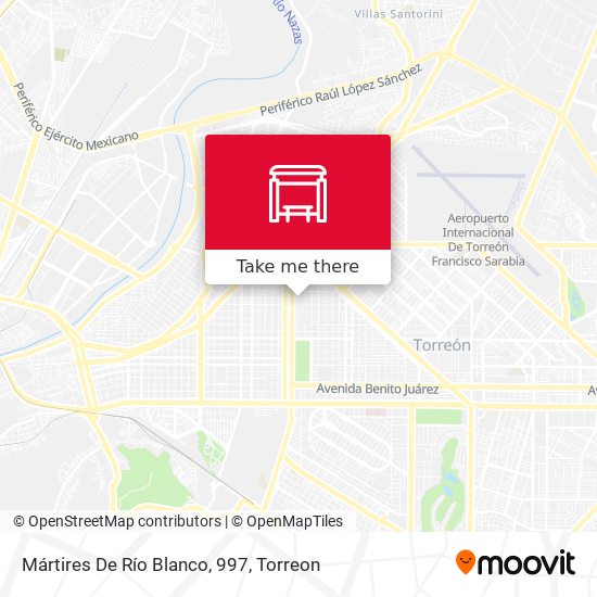 Mártires De Río Blanco, 997 map