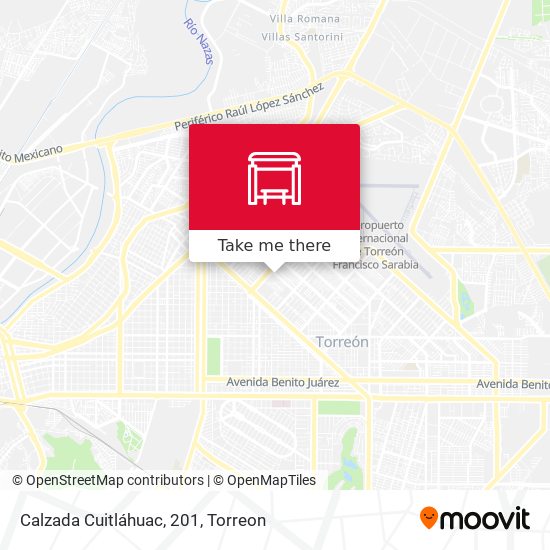 Calzada Cuitláhuac, 201 map