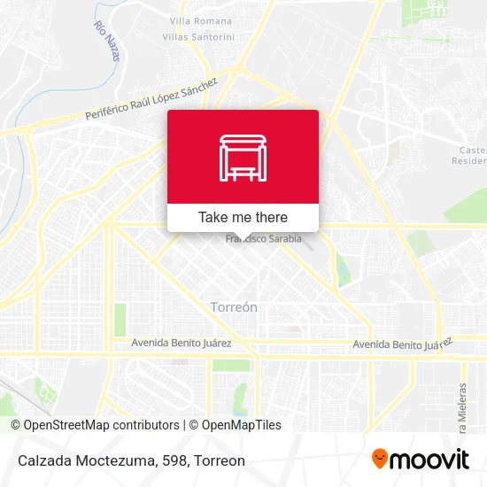 Mapa de Calzada Moctezuma, 598