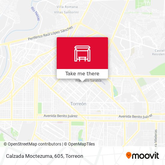 Mapa de Calzada Moctezuma, 605