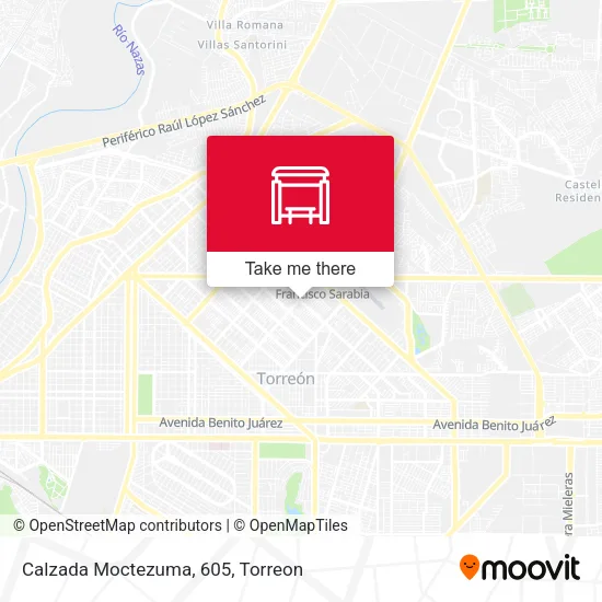 Mapa de Calzada Moctezuma, 605