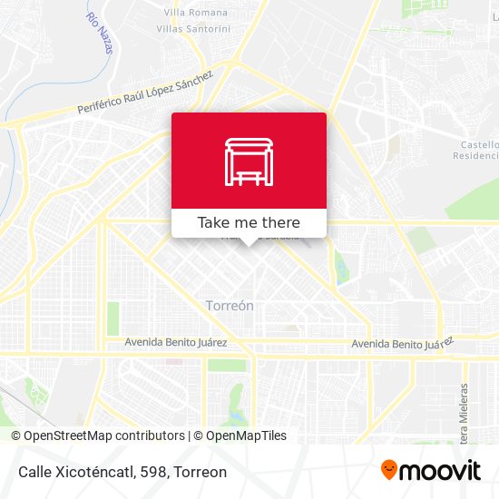 Calle Xicoténcatl, 598 map