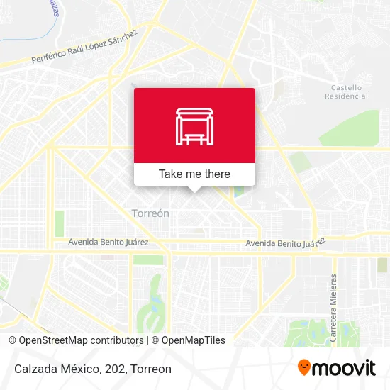 Mapa de Calzada México, 202