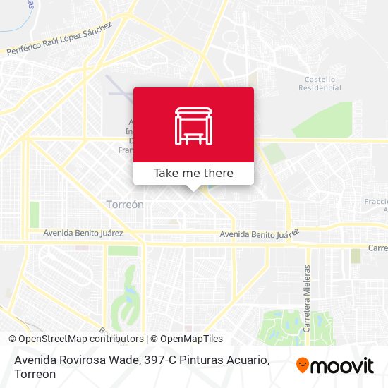 Avenida Rovirosa Wade, 397-C Pinturas Acuario map