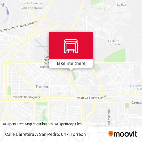 Mapa de Calle Carretera A San Pedro, 647