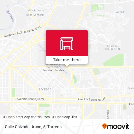 Mapa de Calle Calzada Urano, 5