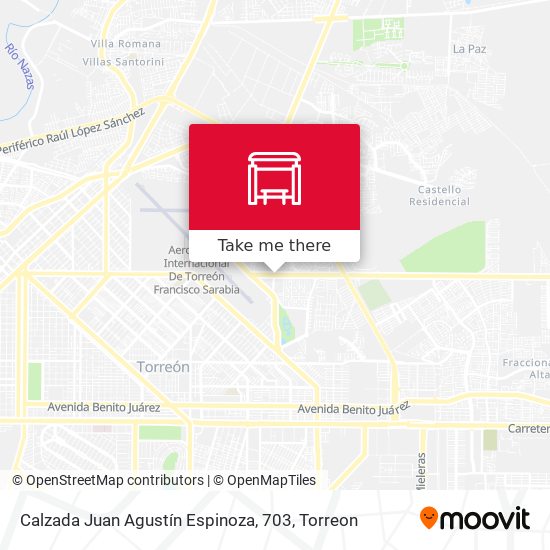 Calzada Juan Agustín Espinoza, 703 map