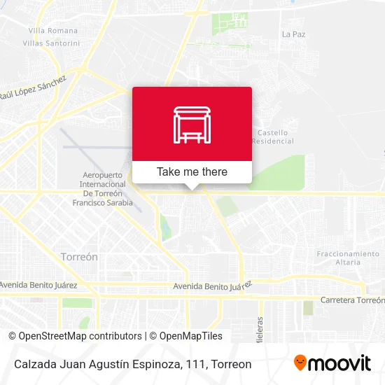 Mapa de Calzada Juan Agustín Espinoza, 111