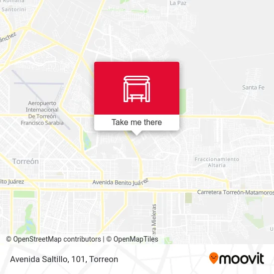 Avenida Saltillo, 101 map