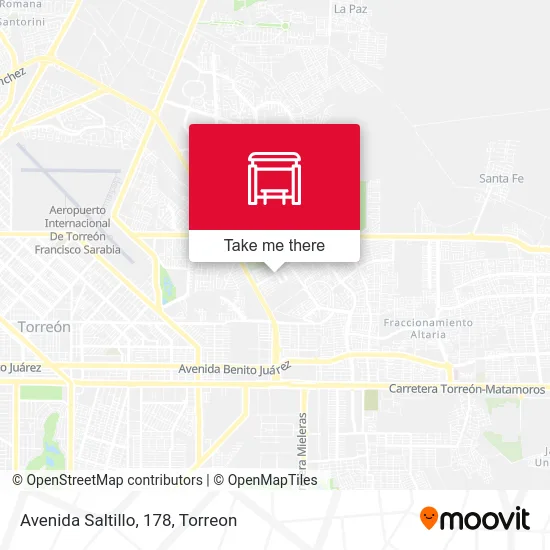 Avenida Saltillo, 178 map