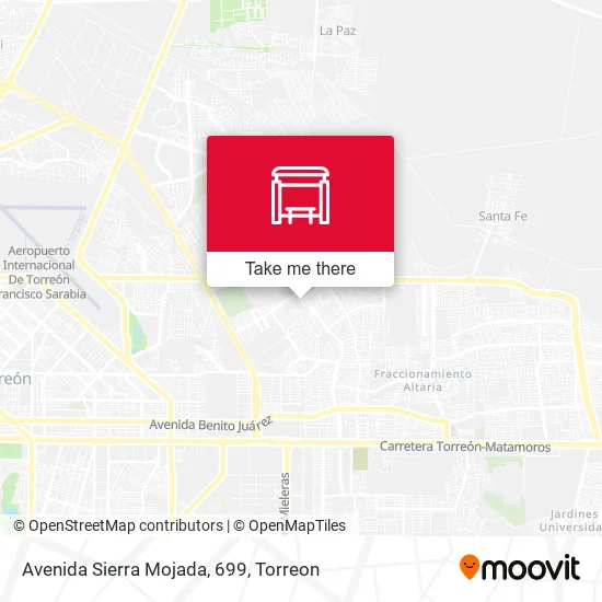 Avenida Sierra Mojada, 699 map