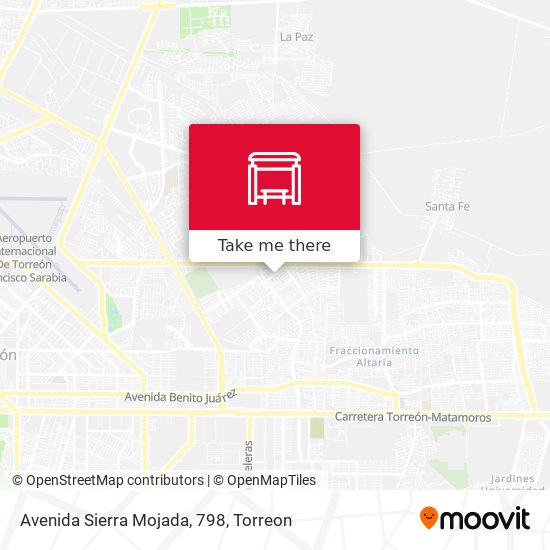 Avenida Sierra Mojada, 798 map