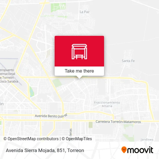 Avenida Sierra Mojada, 851 map