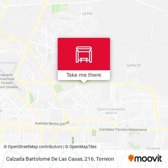 Calzada Bartolomé De Las Casas, 216 map