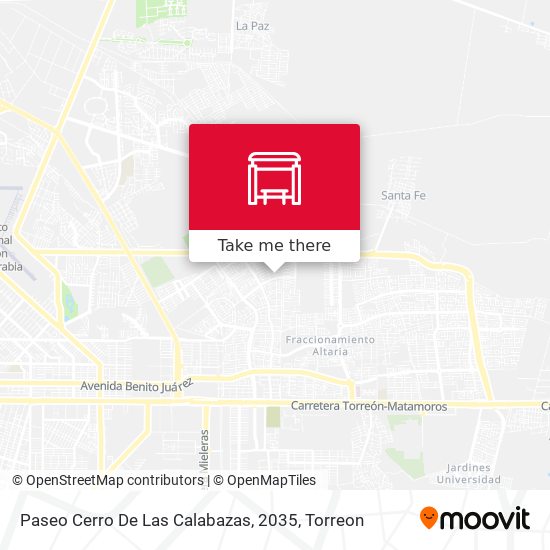 Mapa de Paseo Cerro De Las Calabazas, 2035