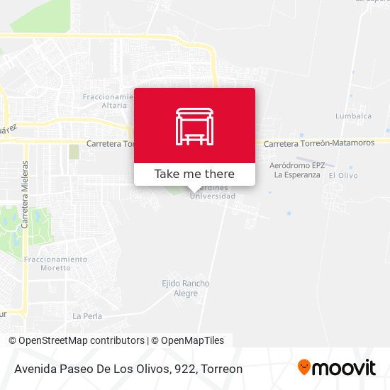 Avenida Paseo De Los Olivos, 922 map