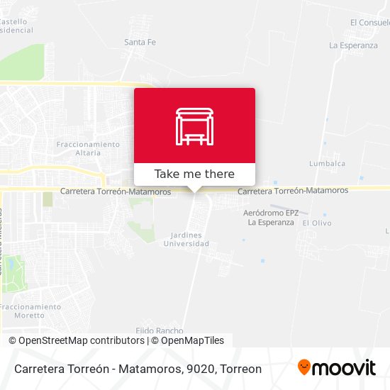 Carretera Torreón - Matamoros, 9020 map