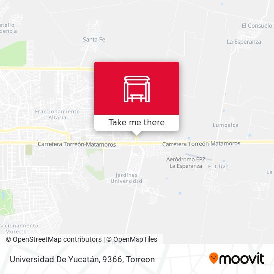 Universidad De Yucatán, 9366 map
