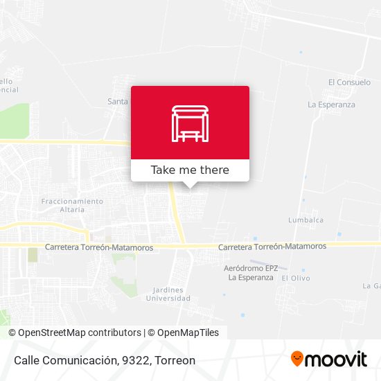 Mapa de Calle Comunicación, 9322