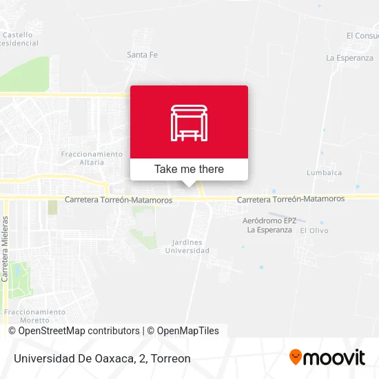 Mapa de Universidad De Oaxaca, 2