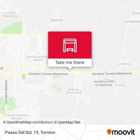 Mapa de Paseo Del Sol, 19