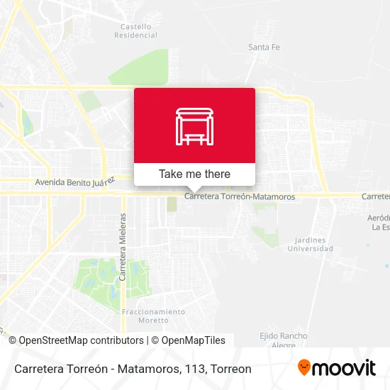 Carretera Torreón - Matamoros, 113 map