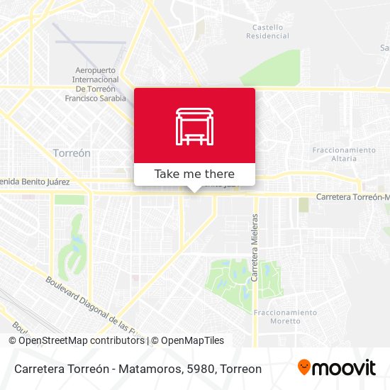 Carretera Torreón - Matamoros, 5980 map