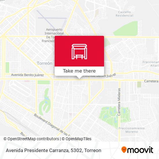 Avenida Presidente Carranza, 5302 map